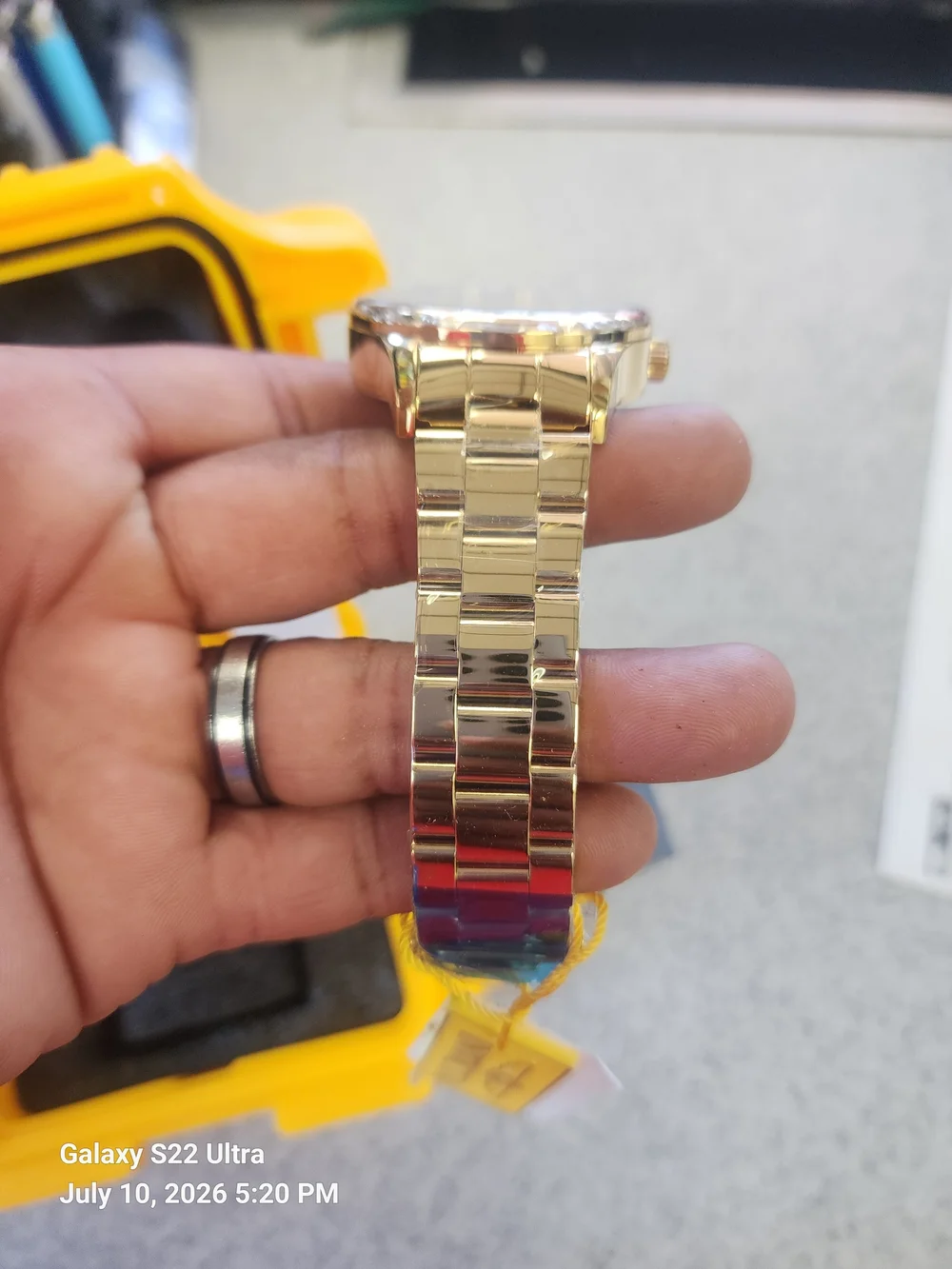 Invicta Men's Automatic Skeleton Dial Gold-Tone Watch 48mm